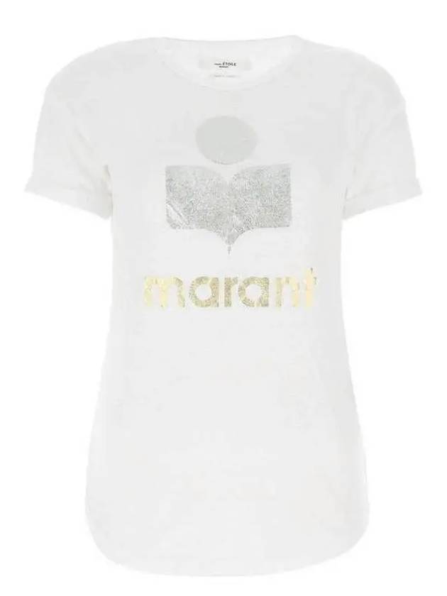 Women's Koldi Logo Short Sleeve T Shirt White - ISABEL MARANT - BALAAN 2