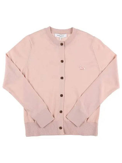 Baby Fox Patch Regular Cardigan Pink - MAISON KITSUNE - BALAAN 2