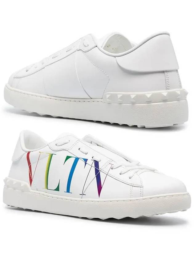 Logo Hidden Open Low Top Sneakers White - VALENTINO - BALAAN 3