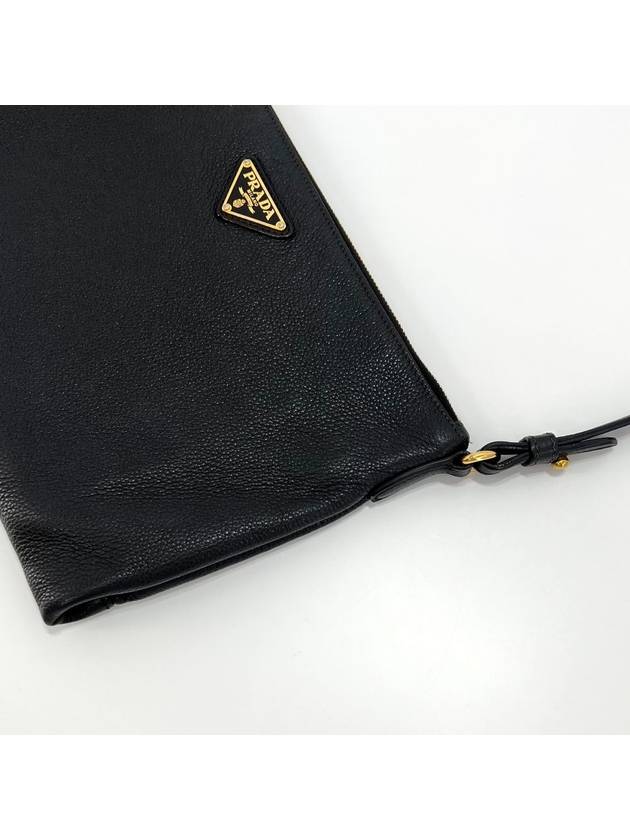 Vitello Dino triangle logo cross bag black - PRADA - BALAAN 7