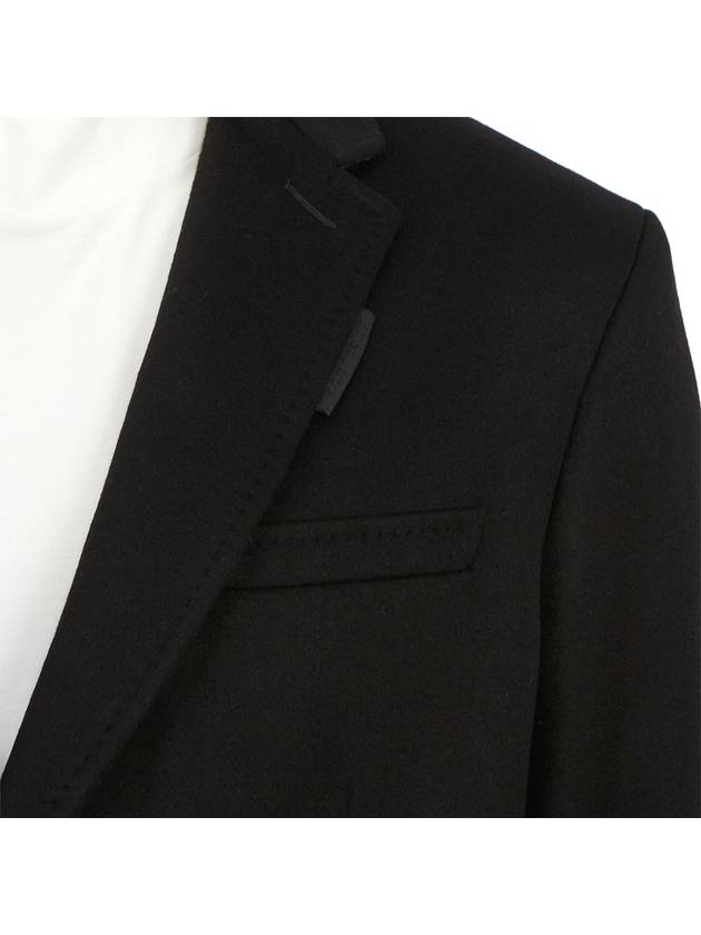 Wool Cashmere Tailored Single Coat Black - BURBERRY - BALAAN 10