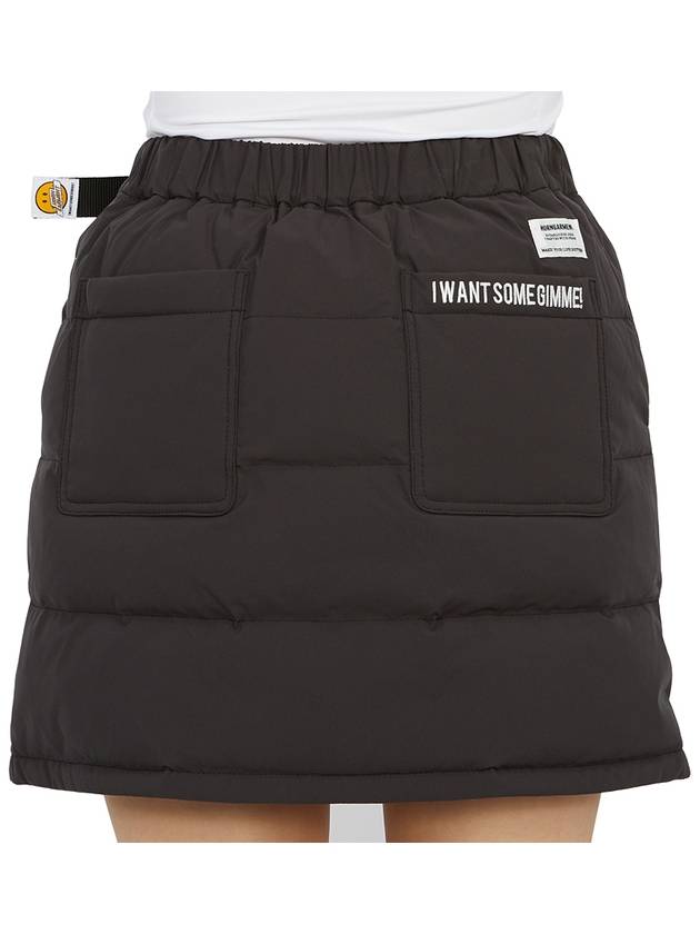 Women's Padded H-Line Skirt Black - HORN GARMENT - BALAAN 8