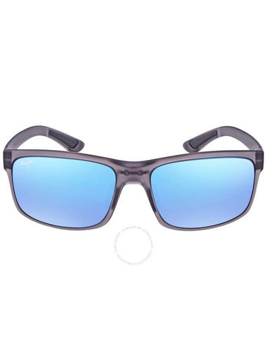 Maui Jim Pokowai Arch Blue Hawaii Rectangular Men's Sunglasses B439-11M 58 - MAUI JIM - BALAAN 1