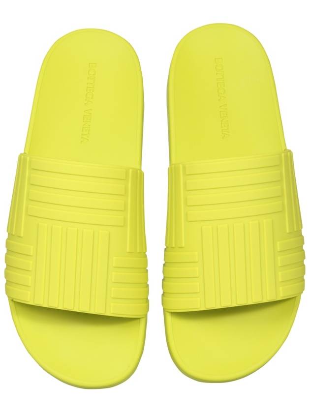 Intrecciato Rubber Slippers Kiwi - BOTTEGA VENETA - BALAAN 3