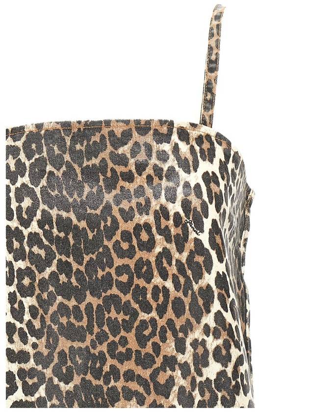 Ganni Leopard Mini Dress - GANNI - BALAAN 3