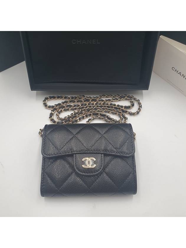 CC Logo Flap Leather Mini Bag Black - CHANEL - BALAAN 6