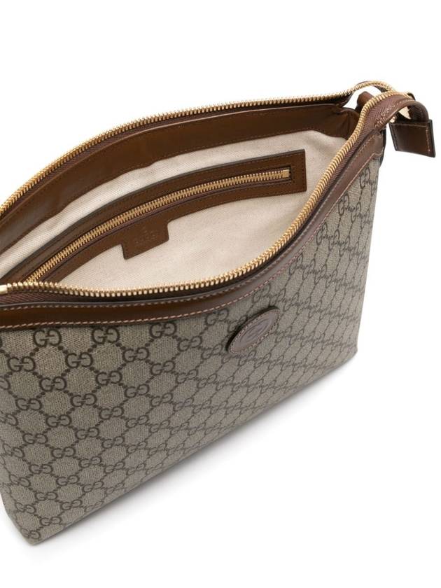 Messenger Bag With Interlocking G Beige Ebony - GUCCI - BALAAN 5