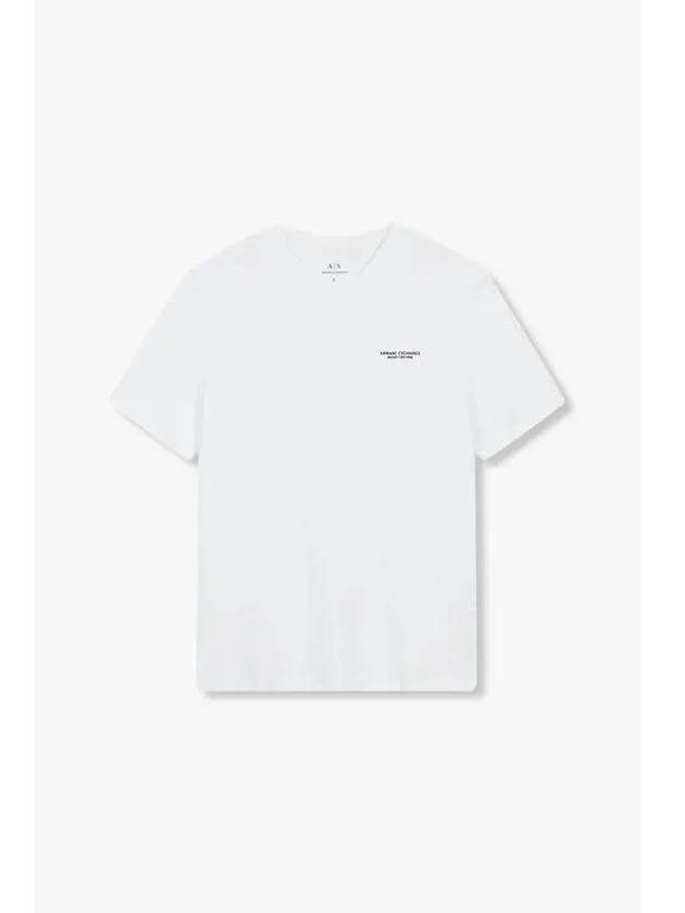 Men s Side Mini Logo T Shirt White - ARMANI EXCHANGE - BALAAN 1