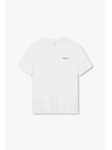 Men s Side Mini Logo T Shirt White - ARMANI EXCHANGE - BALAAN 1