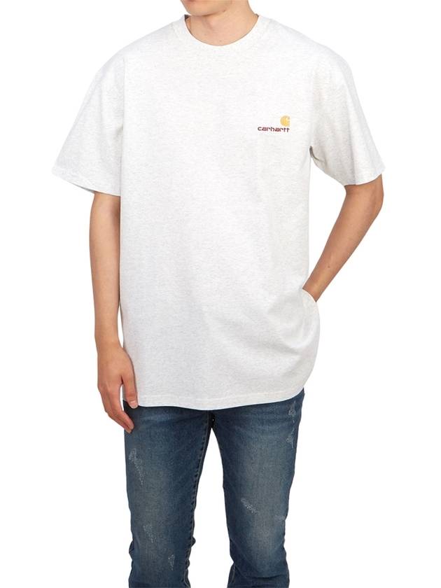 American Script Short Sleeve T-Shirt Ash Heather - CARHARTT WIP - BALAAN 5