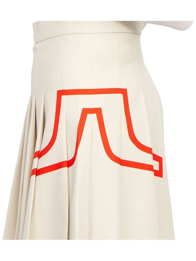 Naomi Pleated Skirt Almond Milk - J.LINDEBERG - BALAAN 10