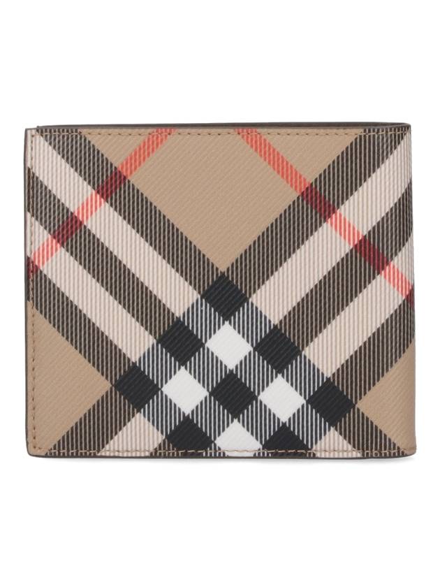 Check Half Wallet Beige - BURBERRY - BALAAN 4