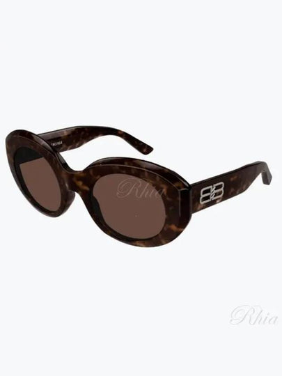 Eyewear Oval Frame Sunglasses Havana - BALENCIAGA - BALAAN 2