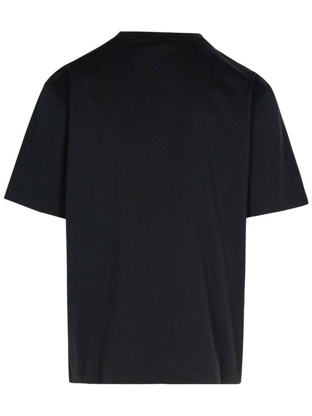 Palm Angels Black Cotton T-Shirt - PALM ANGELS - BALAAN 3