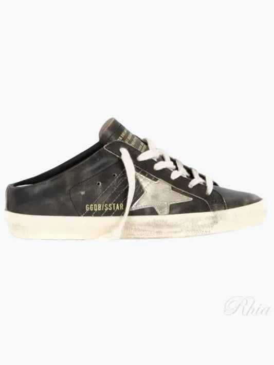 Superstar Sabot Laminate Star Mule Black - GOLDEN GOOSE - BALAAN 2