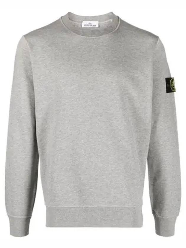 Wappen Patch Garment Dyed Sweatshirt Grey - STONE ISLAND - BALAAN 2