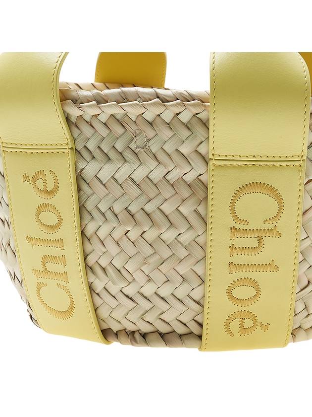 Sense Small Raffia Tote Bag Beige Yellow - CHLOE - BALAAN 7