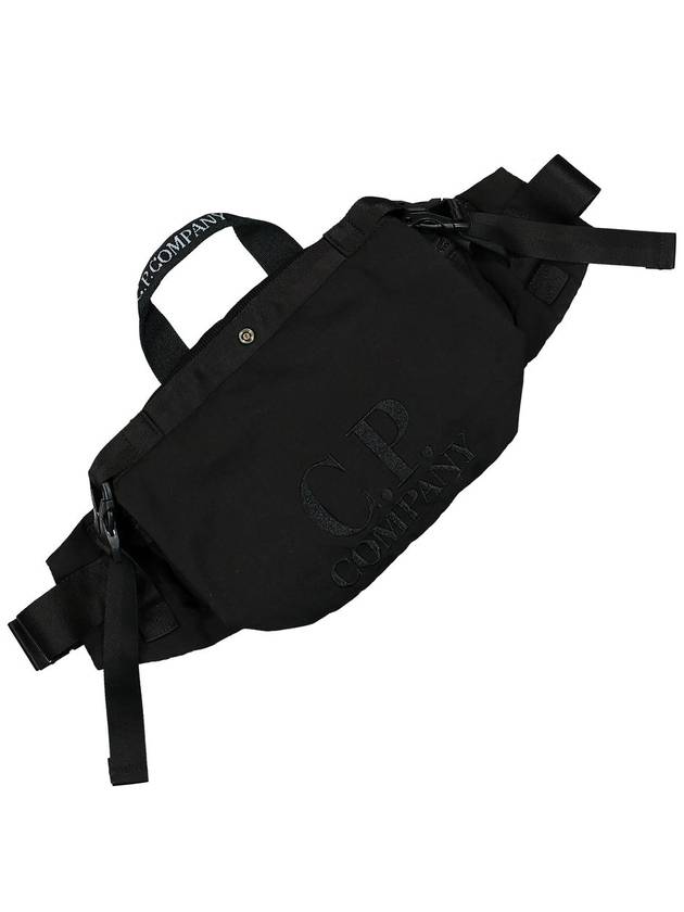 Plain Paper Touch Logo Waist Belt Bag Black - CP COMPANY - BALAAN 5