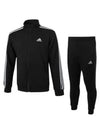 Basic 3S Fleece Tracksuit Black - ADIDAS - BALAAN 2