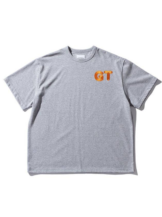 Two-tone chain embroidery GT logo gray T-shirt - GRAN TURISMO - BALAAN 1