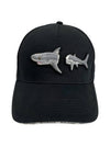 Palm Angels Broken Shark Ball Cap Hat PMLB054S23FAB003 - PALM ANGELS - BALAAN 1