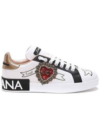 Portofino low-top sneakers white - DOLCE&GABBANA - BALAAN 1