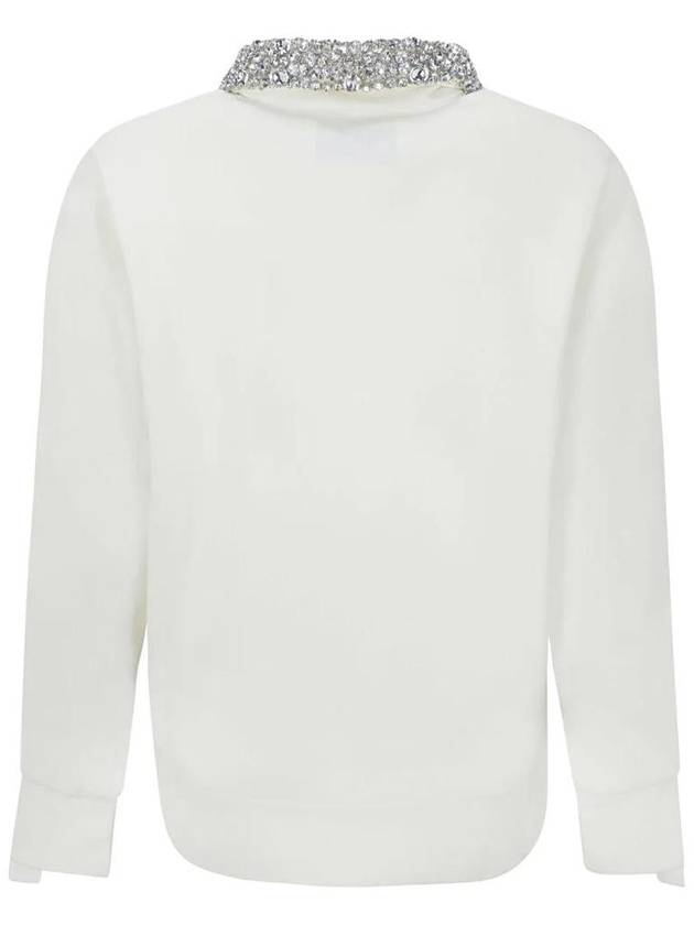 crystal-embellished zip-up sweatshirt - GOLDEN GOOSE - BALAAN 3