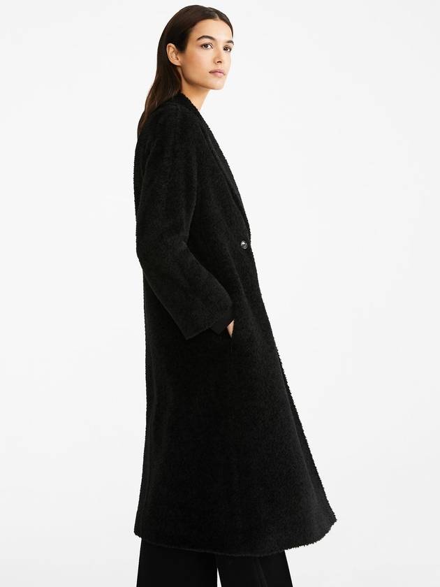 GENARCA Alpaca Wool Coat Black 60162513 - MAX MARA - BALAAN 3