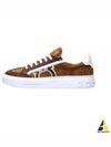 Gancini Low Top Sneakers Brown - SALVATORE FERRAGAMO - BALAAN 2