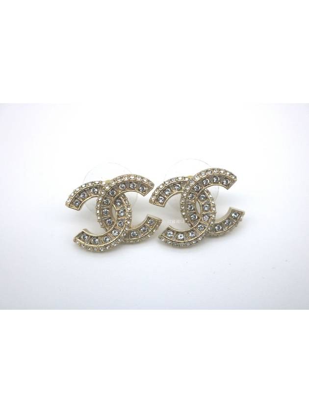 Metal Earrings Diamantes & Gold Crystal - CHANEL - BALAAN 4