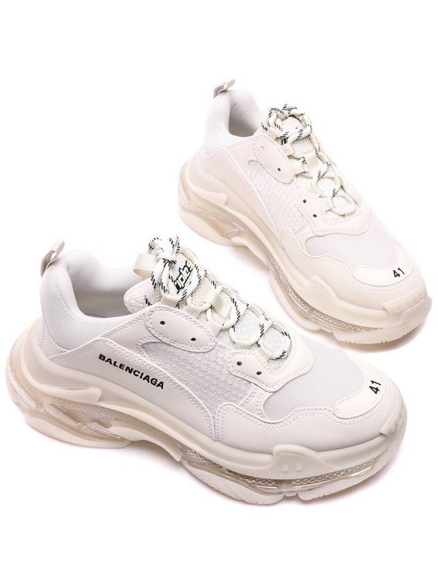 Triple S Lace-Up Low Top Sneakers White - BALENCIAGA - BALAAN 6