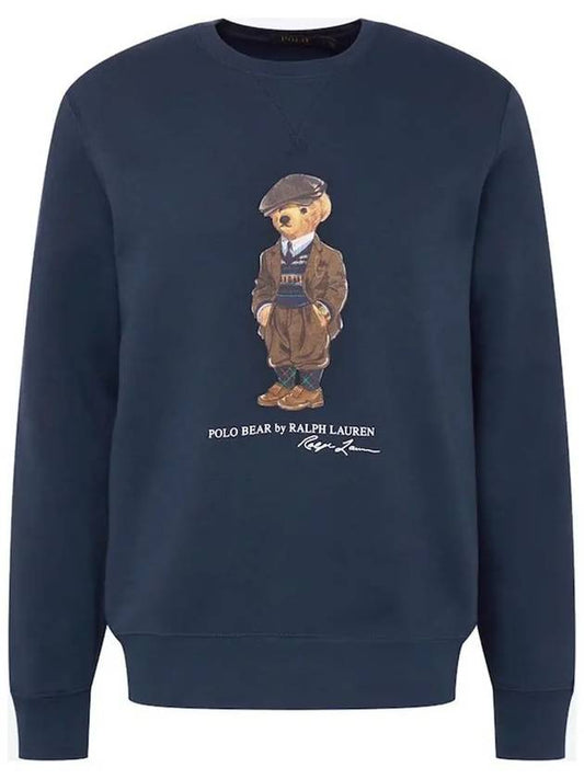 Bear Print Cotton Sweatshirt Navy - POLO RALPH LAUREN - BALAAN 2