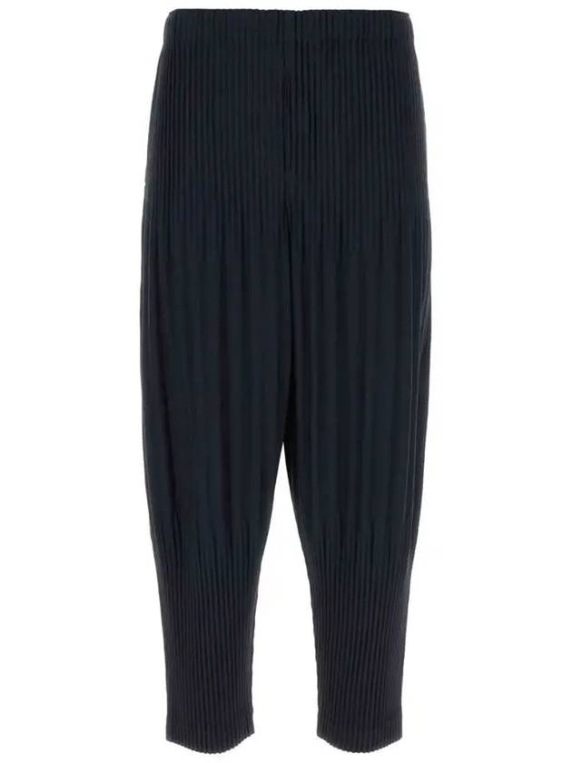 Pleated Straight Pants Navy - ISSEY MIYAKE - BALAAN 2