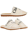 Woody Logo Strap Canvas Slippers White - CHLOE - BALAAN 2