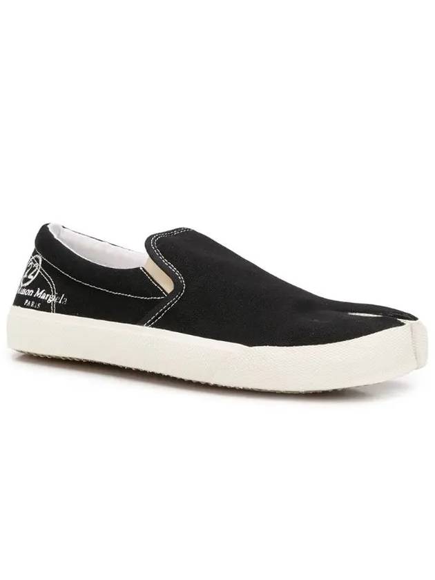 Men's Logo Stitch Tabi Slip-On Black - MAISON MARGIELA - BALAAN 2