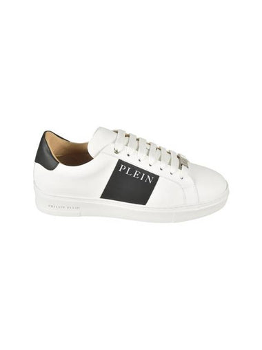 Logo Print Low Top Sneakers White - PHILIPP PLEIN - BALAAN 1