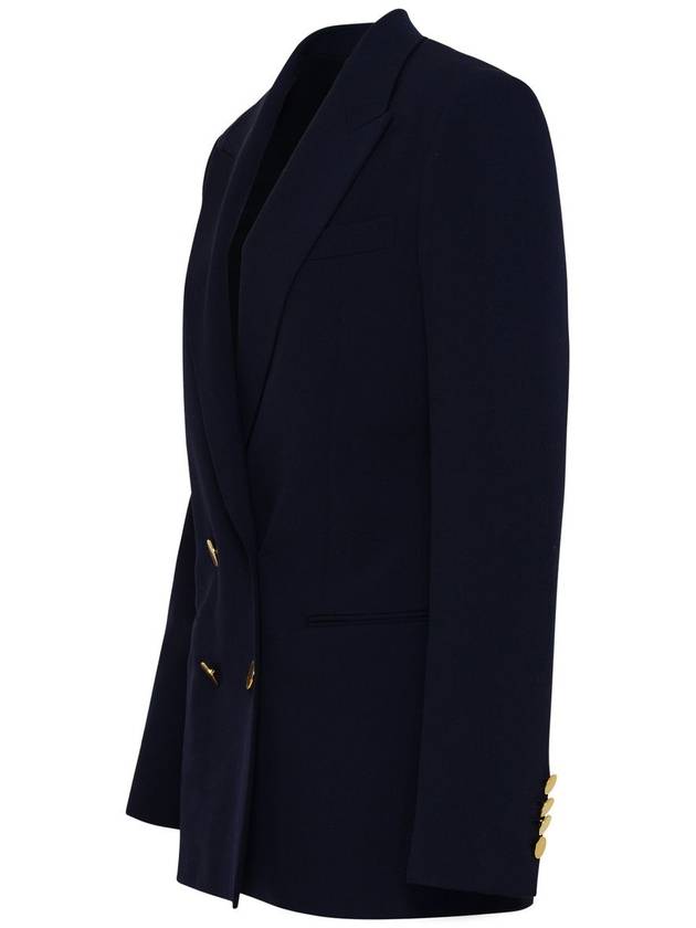 Women's Double Breasted Jacket Blue - STELLA MCCARTNEY - BALAAN 3