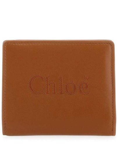 Sense Soft Leather Half Wallet Brown - CHLOE - BALAAN 2