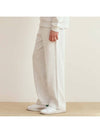 Relaxed Sweat Straight Pants White Melange Grey - THE GREEN LAB - BALAAN 7