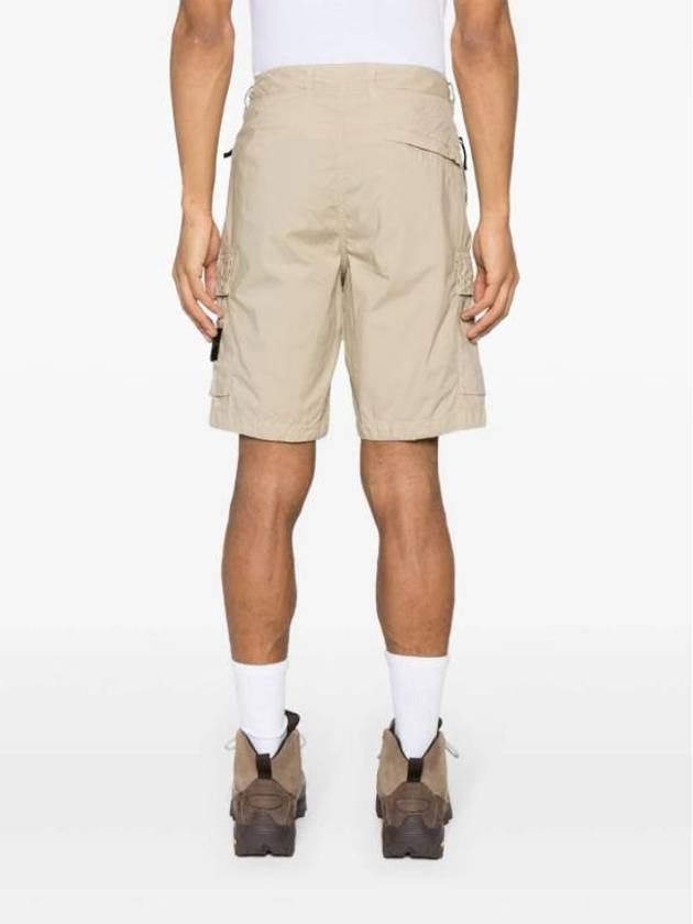 Light Stretch Cotton Bermuda Regular Fit Shorts Beige - STONE ISLAND - BALAAN 5