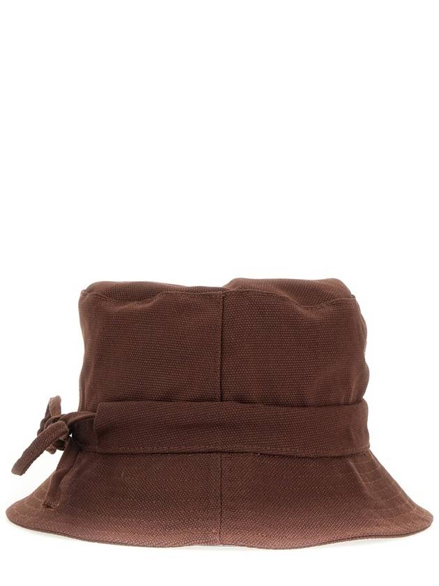 Le Bob Gadjo Knotted Bucket Hat Brown - JACQUEMUS - BALAAN 6