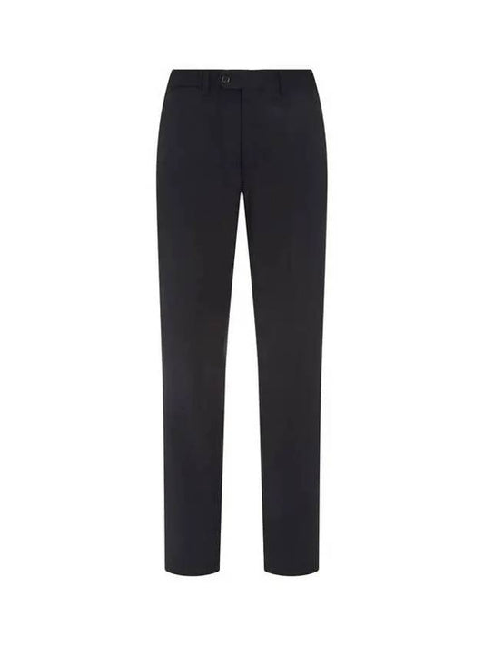 Men s Solid Wool No tuck Pants Black 270261 - EMPORIO ARMANI - BALAAN 1