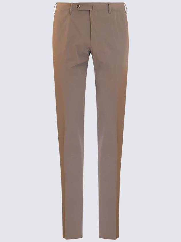 Pt Torino Tobacco Cotton Pants - PT TORINO - BALAAN 1