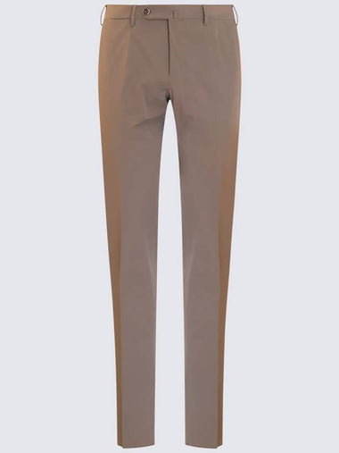 Pt Torino Tobacco Cotton Pants - PT TORINO - BALAAN 1