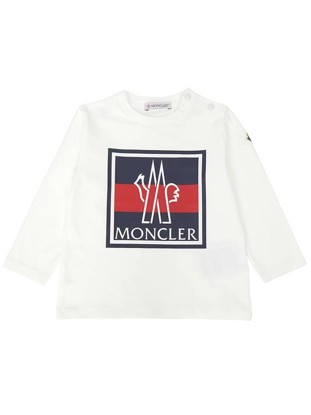 Kids Baby Long Sleeve T Shirt 8D00007 8790N 034 12M18M - MONCLER - BALAAN 1