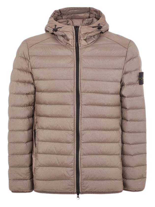 Loom Woven Chambers R Nylon Down TC Light Hoodie Down Jacket Dove Grey - STONE ISLAND - BALAAN 2