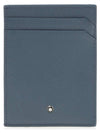 Sartorial 4CC Card Case 124187 DENIM BLUE - MONTBLANC - BALAAN 1