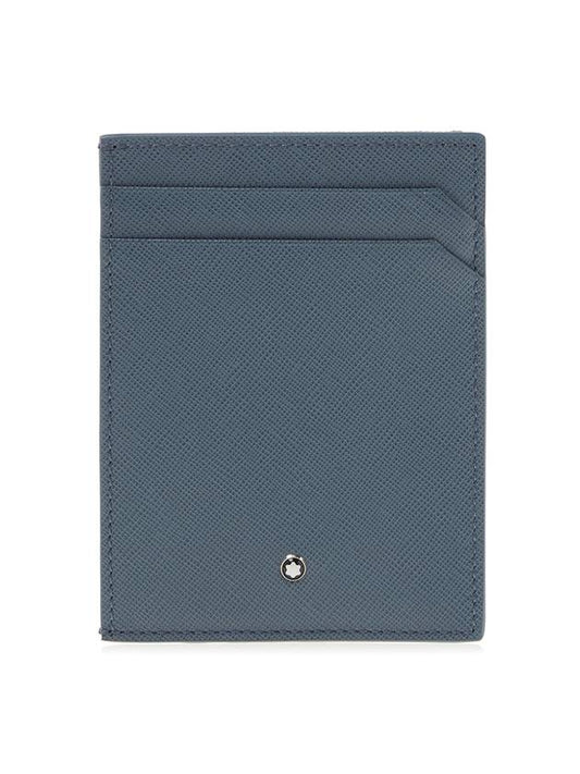 Sartorial 4CC Card Case 124187 DENIM BLUE - MONTBLANC - BALAAN 1