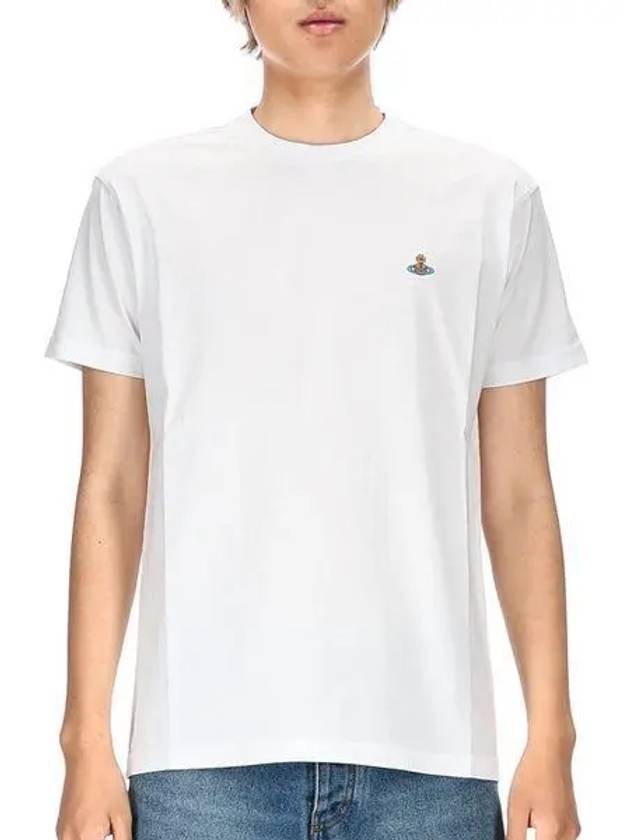 ORB Logo Cotton Short Sleeve T-Shirt White - VIVIENNE WESTWOOD - BALAAN 2