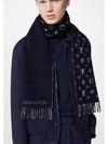 Monogram Gradient Tartan City Scarf Blue - LOUIS VUITTON - BALAAN 4